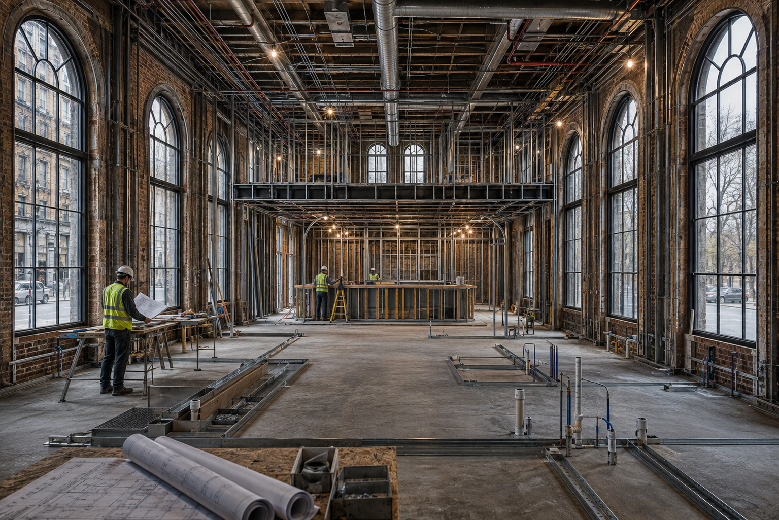 Commercial restaurant systems and rough-in coordination
